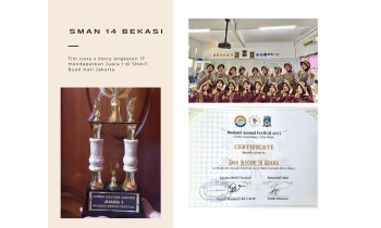 SMAN 14 BEKASI Juara Tari Saman