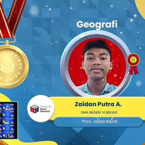 Zaidan Putra Juara KSN Tingkat Nasional