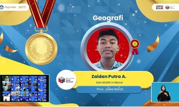Zaidan Putra Juara KSN Tingkat Nasional