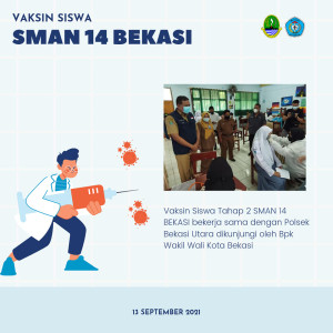 Vaksin Siswa SMAN 14 Bekasi Dosis 2