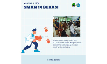 Vaksin Siswa SMAN 14 Bekasi Dosis 2