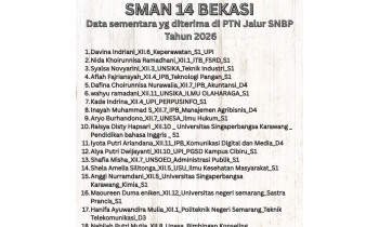 21 Siswa SMAN 14 Bekasi Diterima di PTN Jalur SNBP