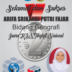 Arifa Srikandi Juara KSN Tingkat Nasional