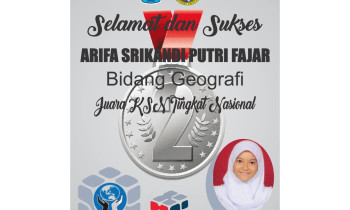Arifa Srikandi Juara KSN Tingkat Nasional